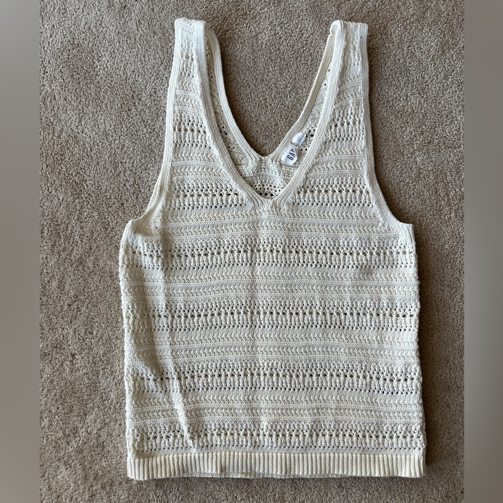 GAP Cream Knit Women's Tank Top